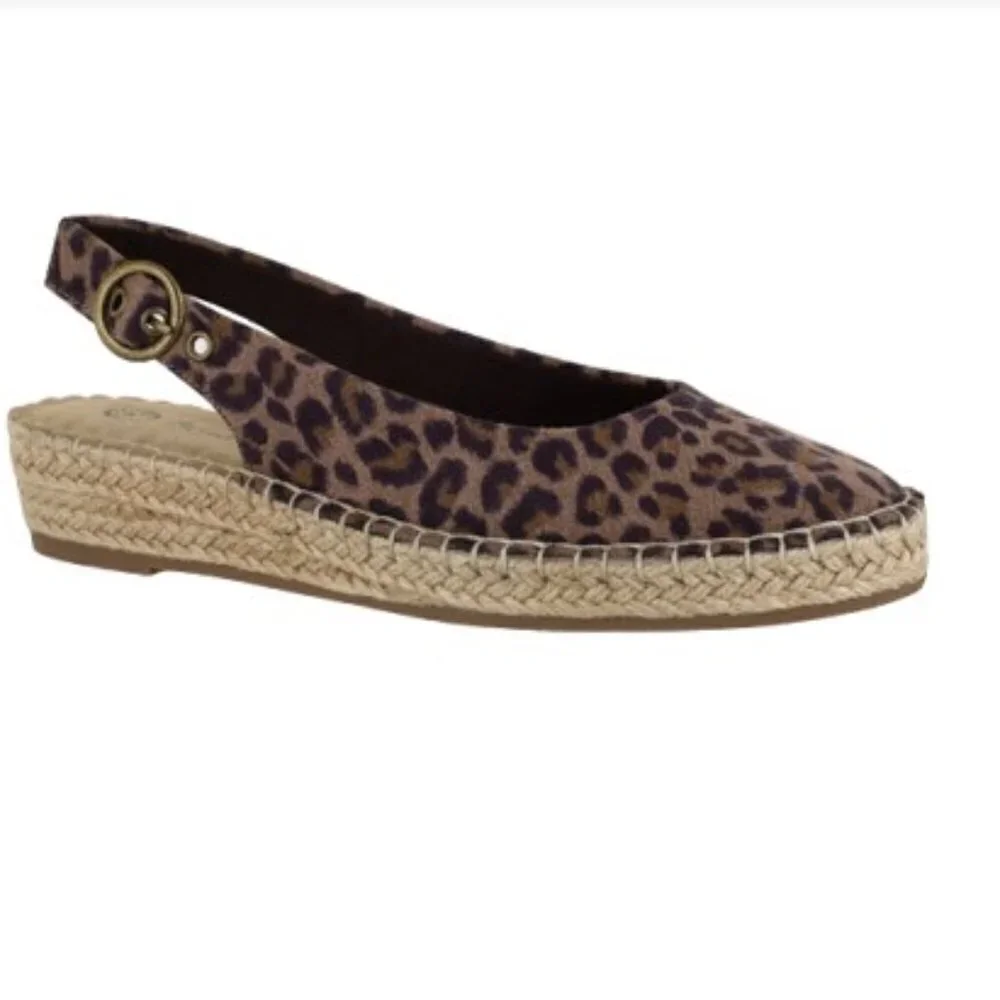Bella Vita Adjustable Slingback Espadrilles -Olive II 6M NEW